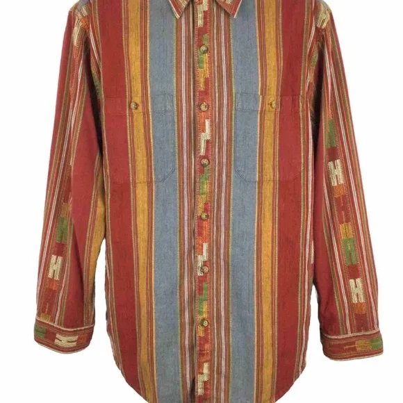TERRITORY AHEAD Mens Long Sleeve Southwest Shirt - Picture 8 of 8